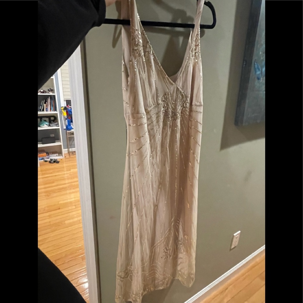 Banana republic party dress with sequins